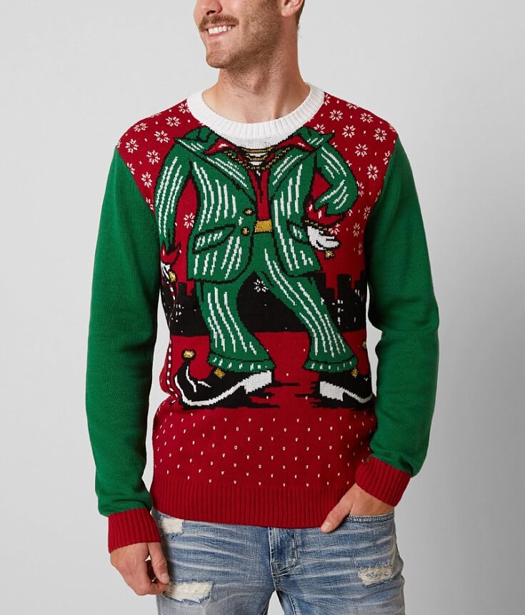 Ugly Christmas Sweater Elf Sweater