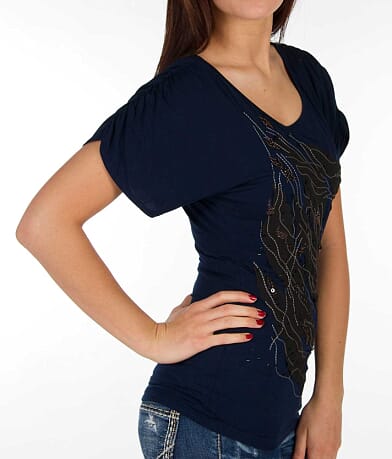 BKE Boutique Beaded Top misc detail 2 view