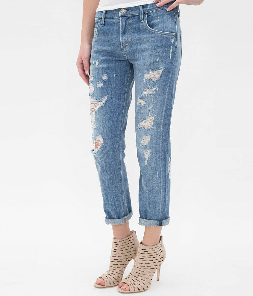 A Gold E Isabel Boyfriend Stretch Jean front view