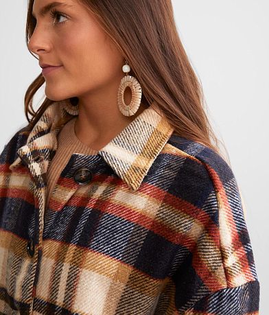 BKE Flannel Fringe Shacket MISC_DETAIL_1