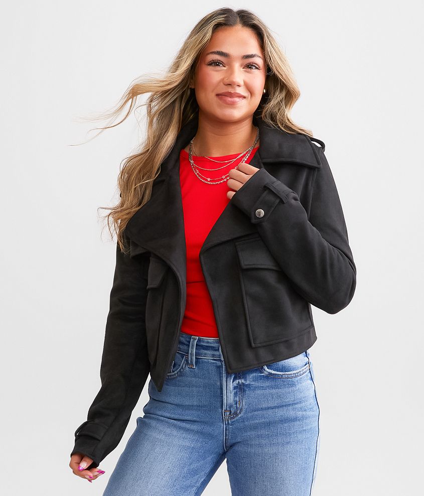 Faux Suede Jacket