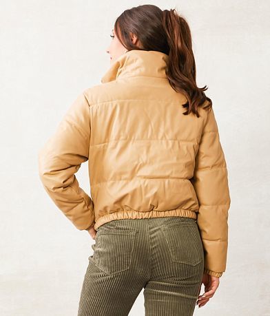 Vigoss Cropped Puffer Jacket back view