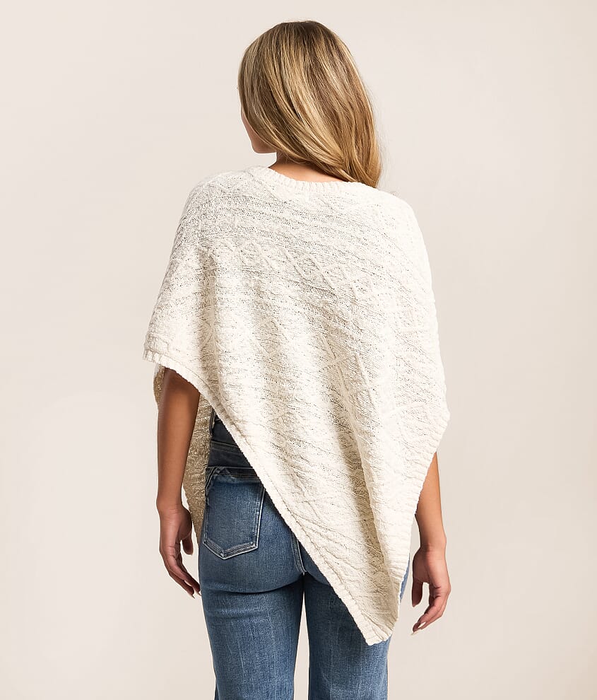 Cable Stitch Sweater Poncho