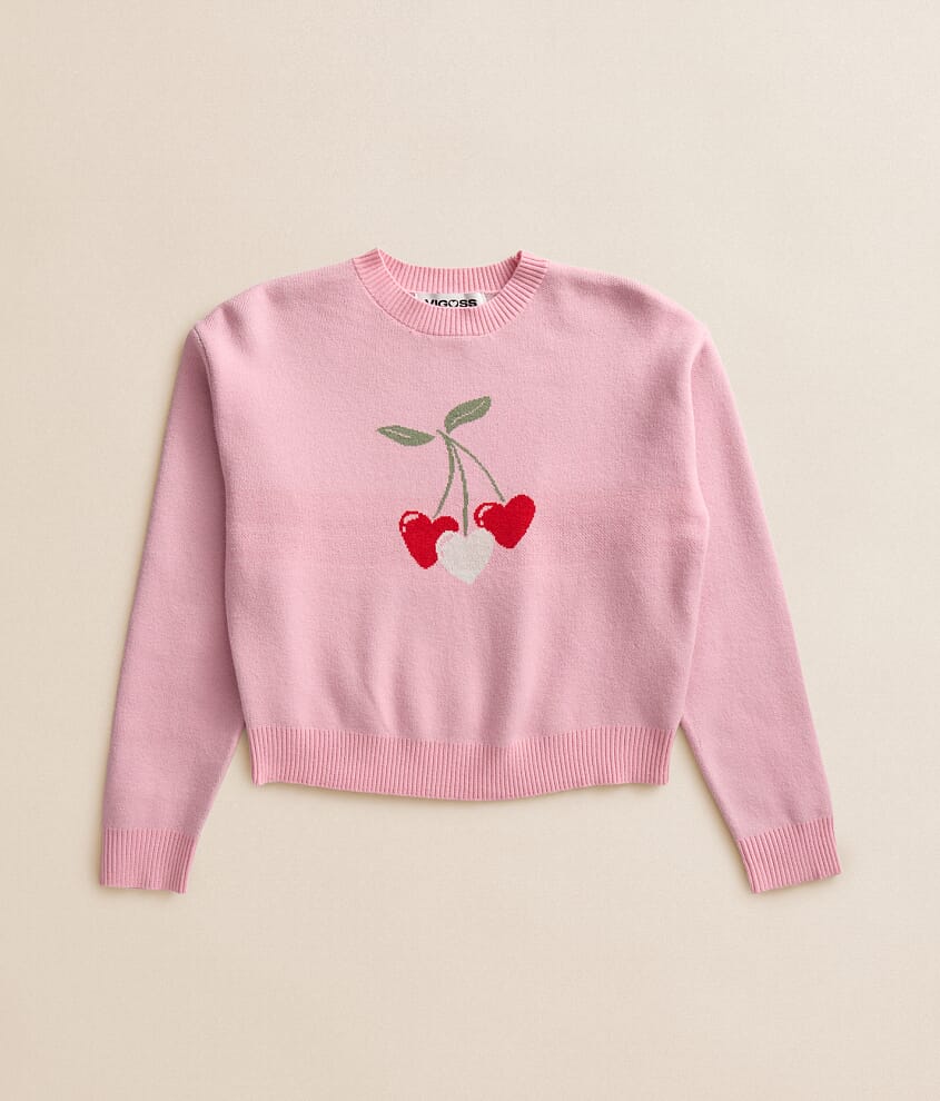 Girls - Cherry Heart Sweater