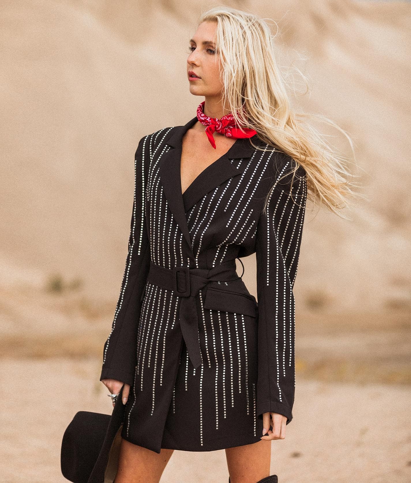 Striped blazer dress sale