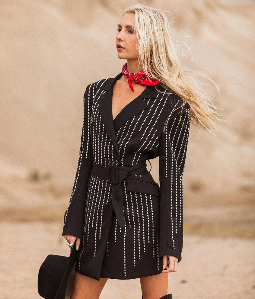 Pinstripe hot sale blazer dress