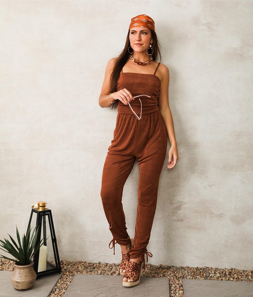 Metallic Ruched Jumpsuit