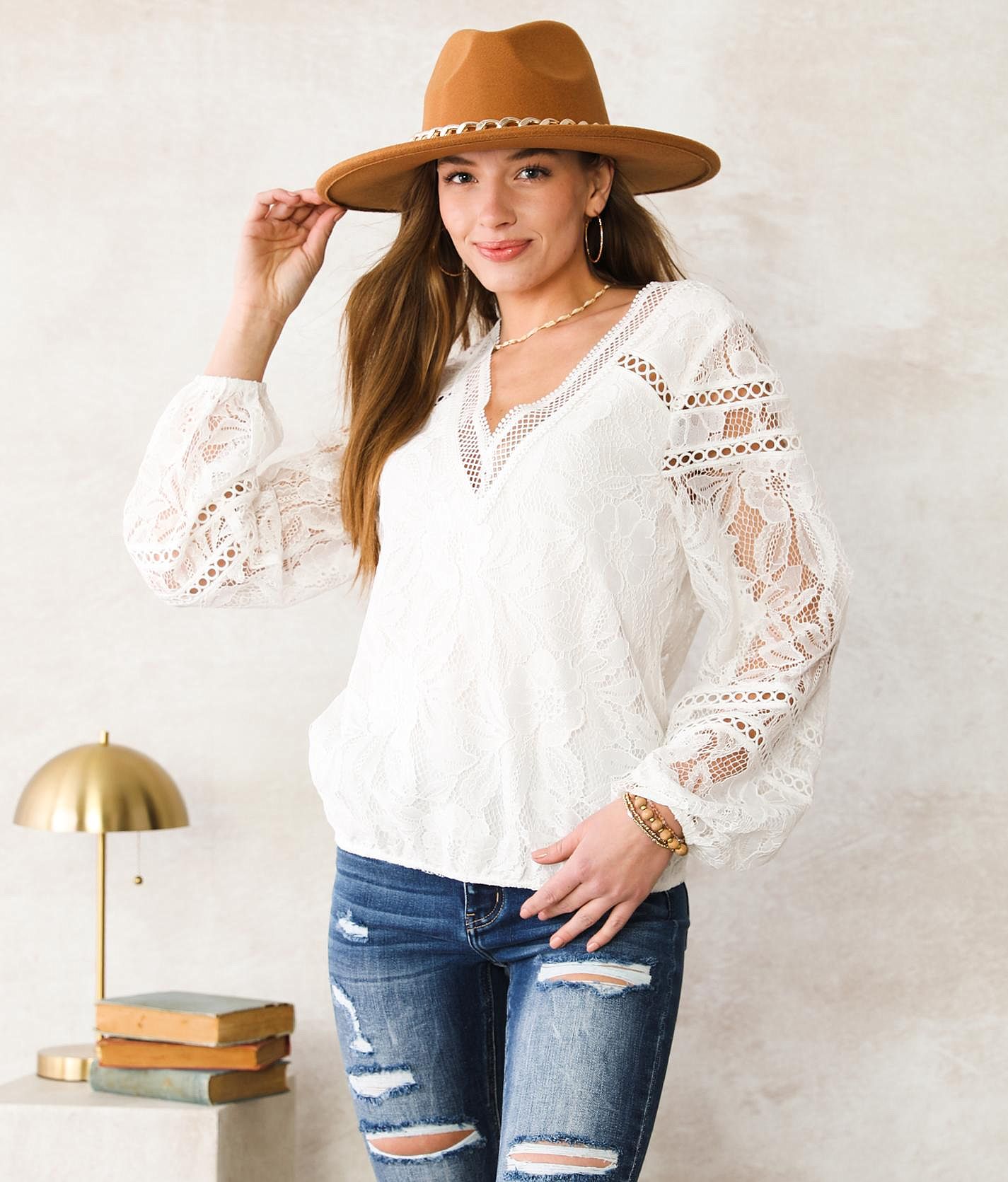 CROCHET LACE トップス L/YEL1 effdb814862077d664482d00a44d3e