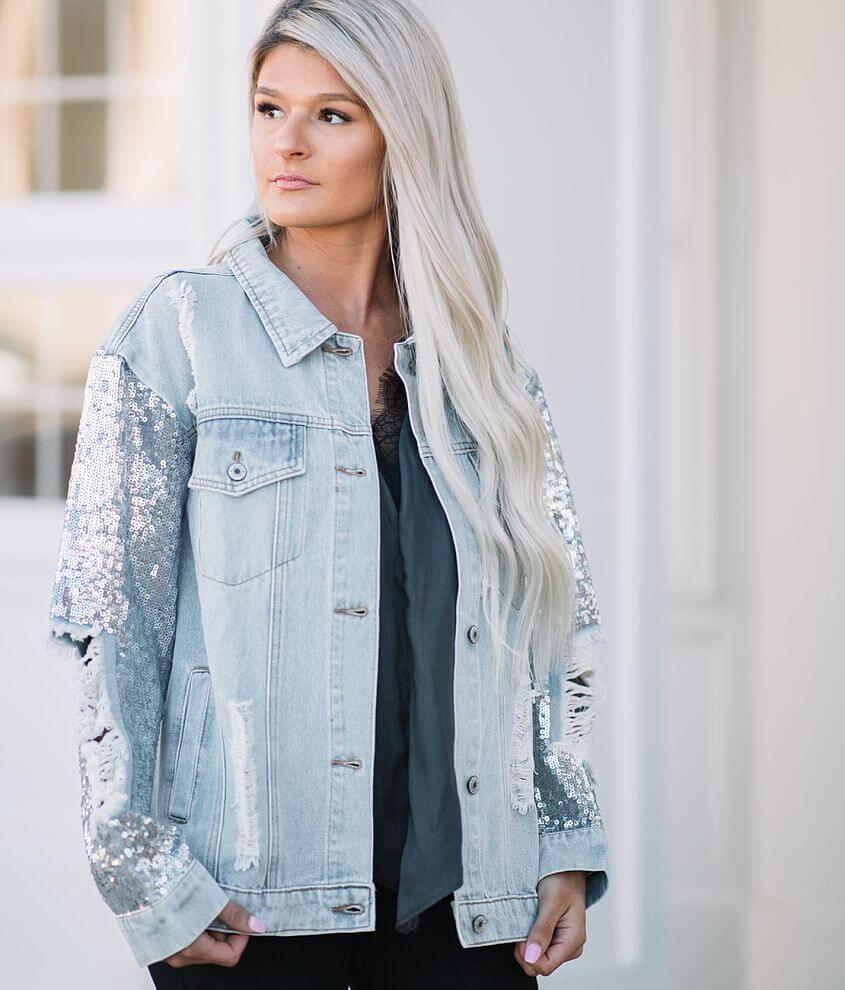 Royal Blue Sequin Boyfriend Blazer