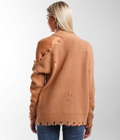Daytrip Cut-Out Shoulder Sweater BACK