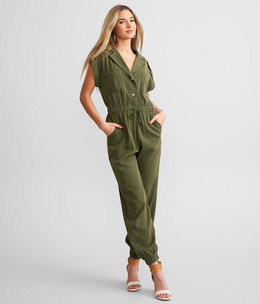 Khaki utility hot sale boiler jumpsuit