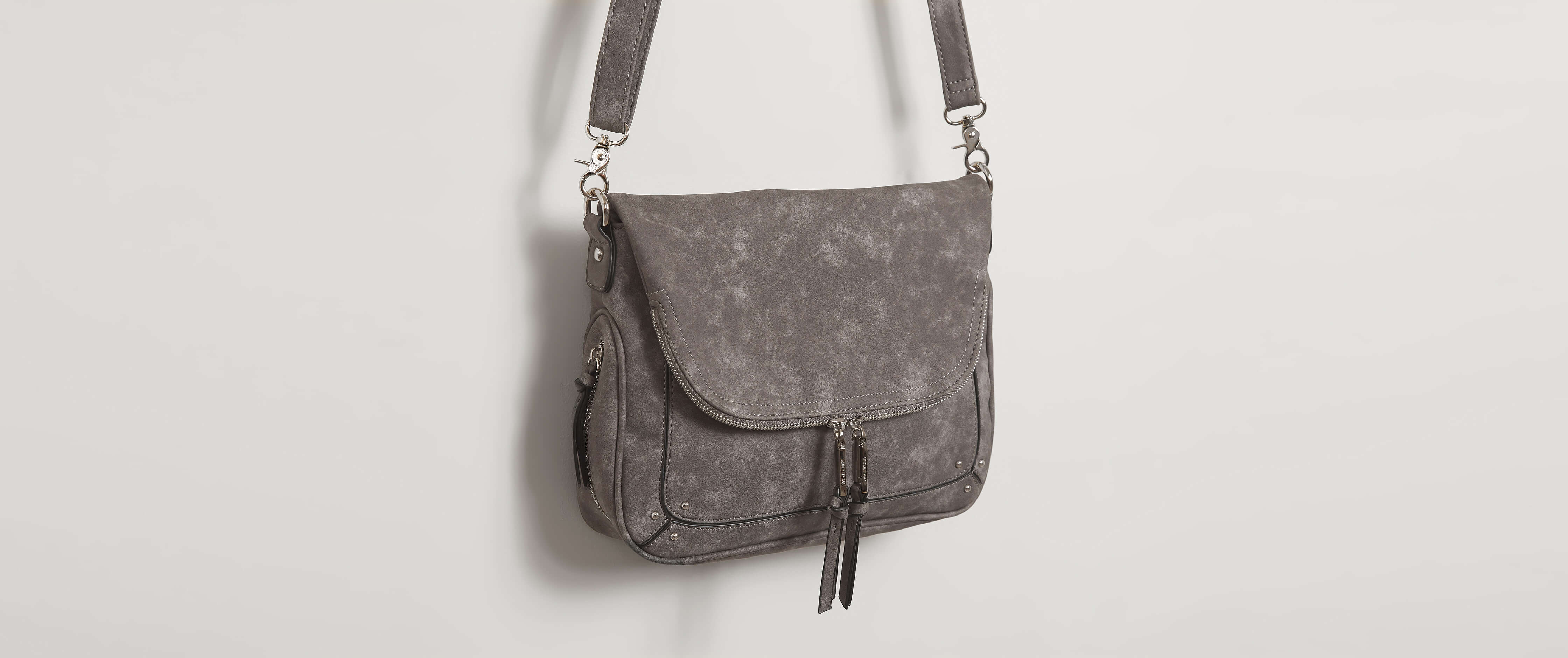 Violet Ray Crossbody Purse Women's Bags Wallets in Charcoal
