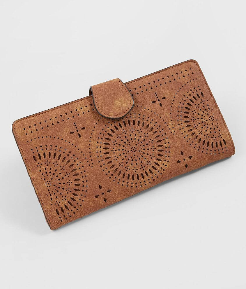 Violet Ray Perforated Wallet front view