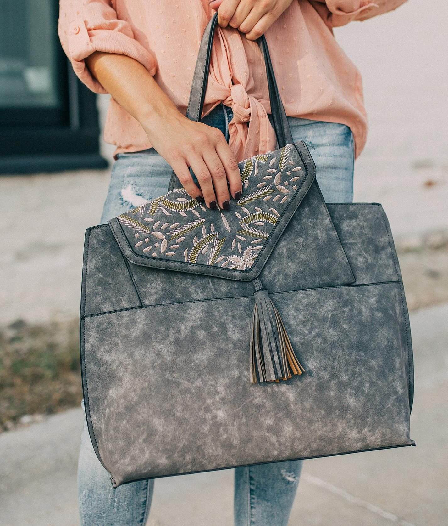 Violet Ray Embellished Tote - Women's Bags & Wallets in Dark