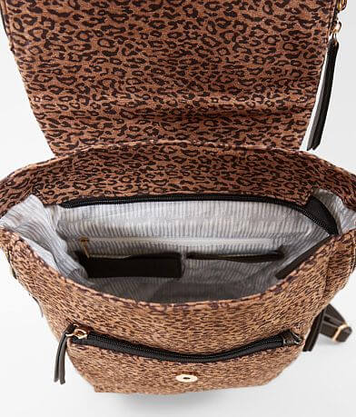 Violet Ray Leopard Backpack misc detail 2 view