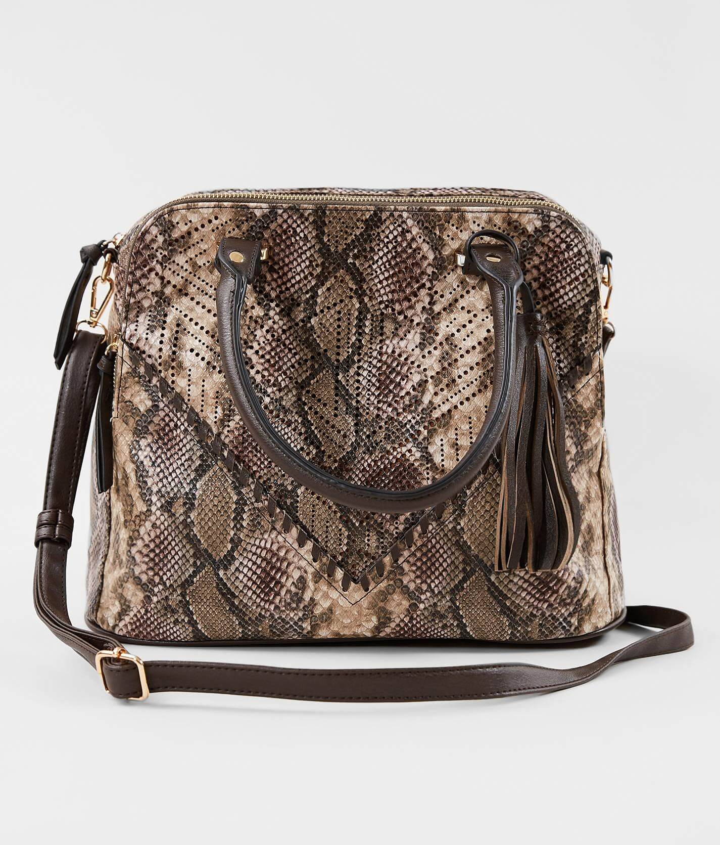 snakeskin handbag