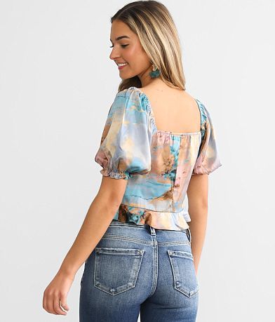 Acoa Front Tie Corset Top BACK