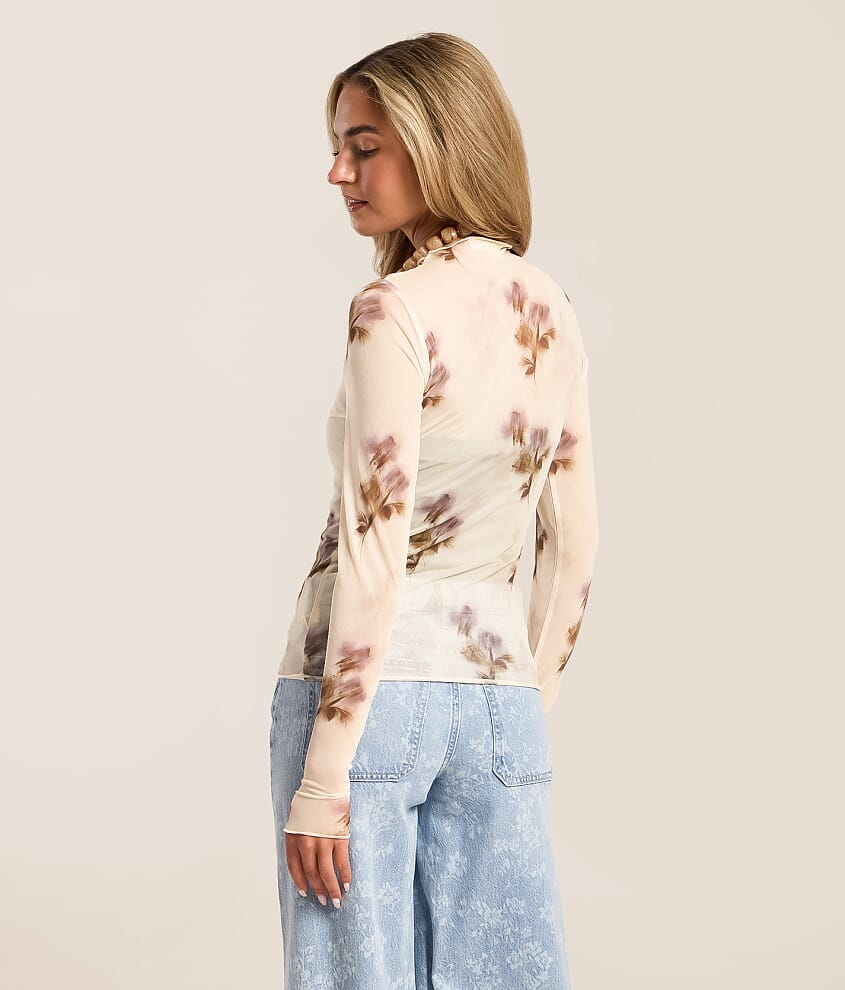 Floral Mesh Top - thumbnail 3