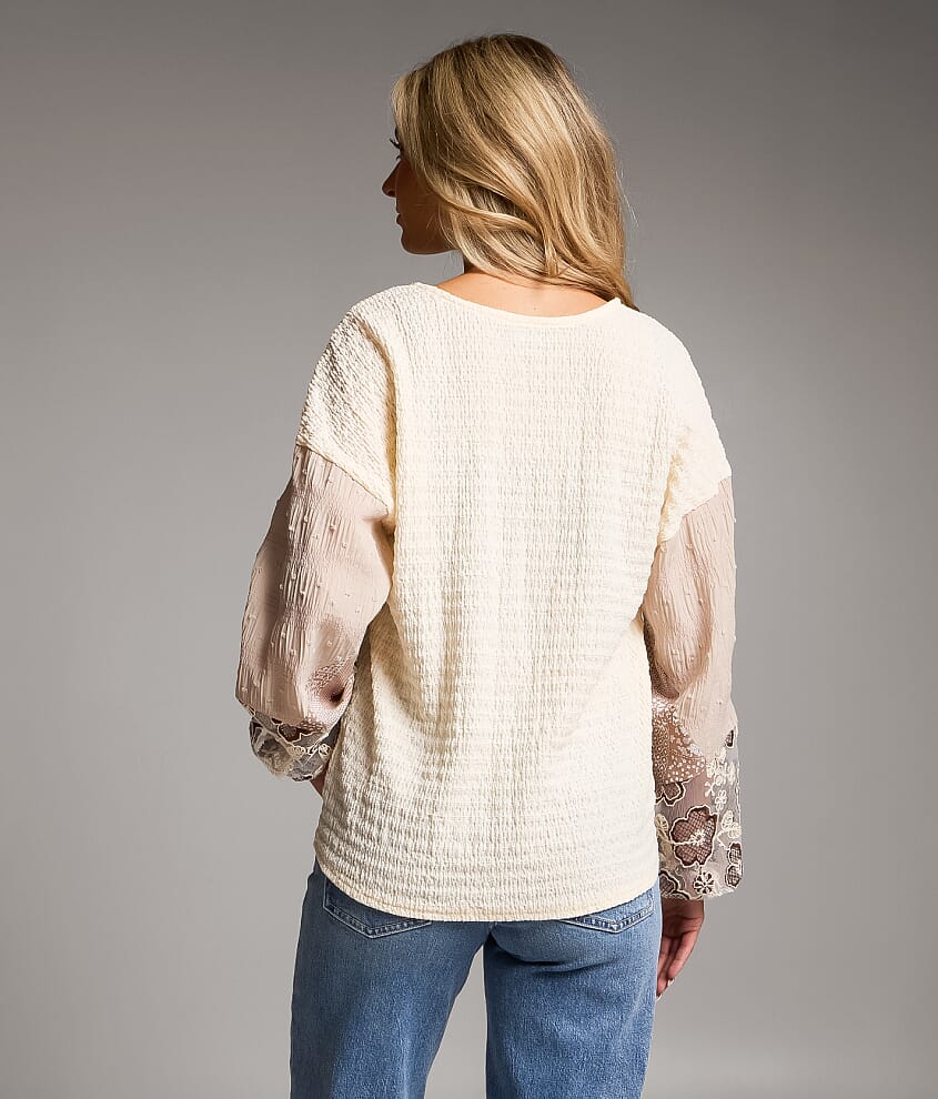 Pieced Floral Top