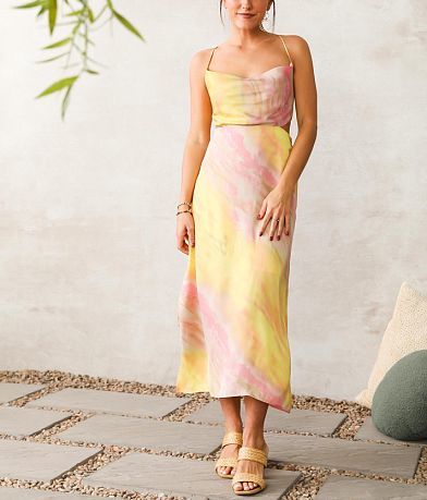 Willow &amp; Root Tie-Dye Midi Dress misc detail 1 view