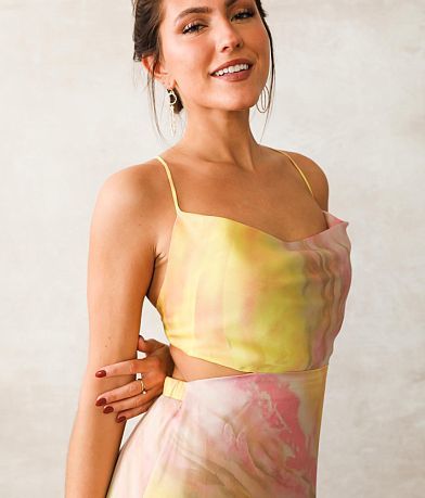 Willow &amp; Root Tie-Dye Midi Dress misc detail 2 view
