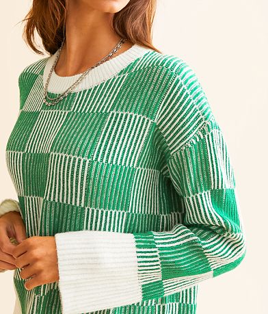 AEMI + CO Checker Ribbed Sweater MISC_DETAIL_1