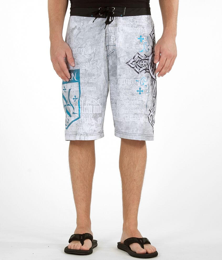 Affliction Spiker Smash Boardshort front view