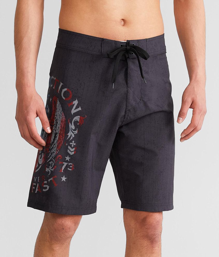 Affliction Eagle Strong Stretch Boardshort front view
