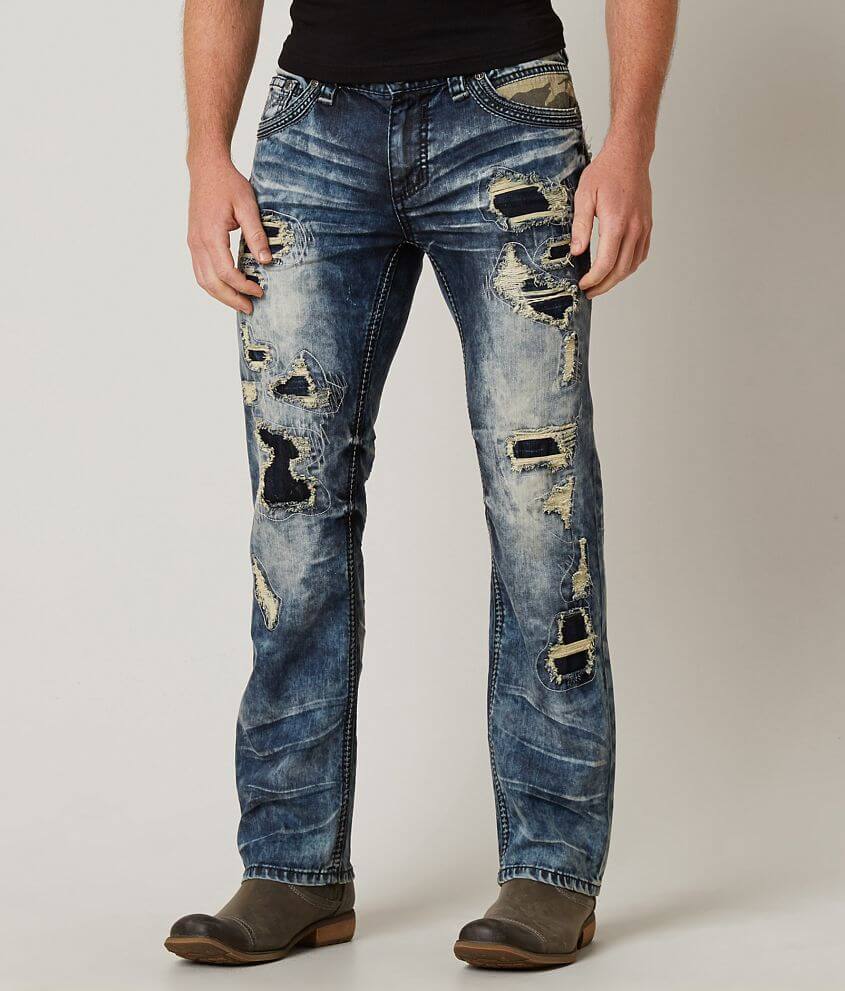 Affliction Black Premium Cooper Straight Jean front view