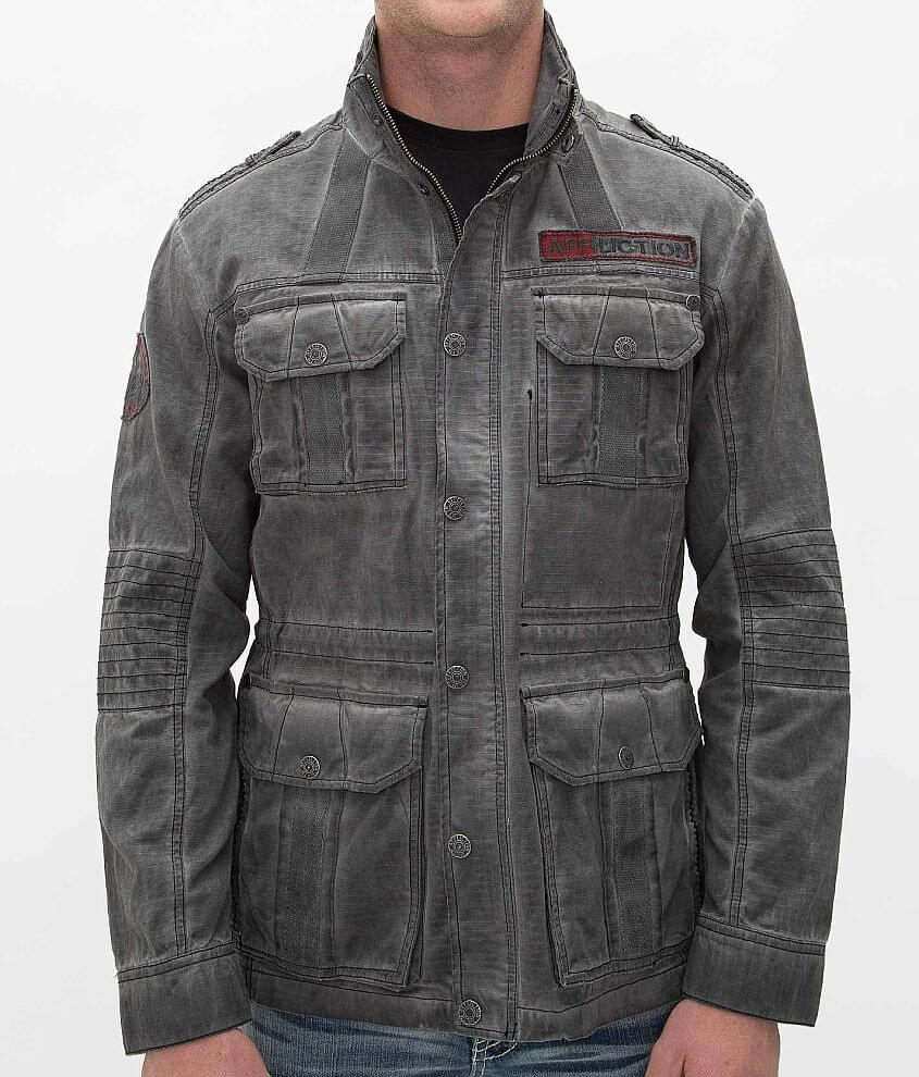 Affliction Black Premium Fast And Loud Jacket front view