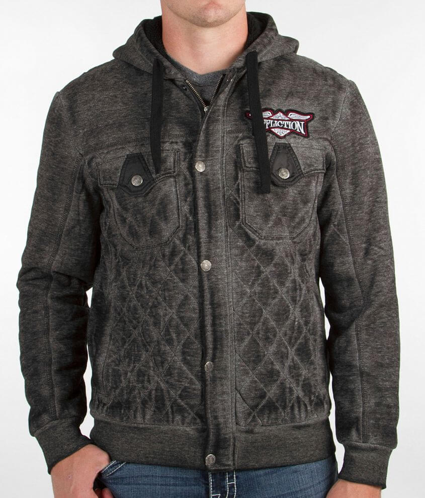 Affliction Big Chill Hooded Sweatshirt Men s Sweatshirts in Black Buckle