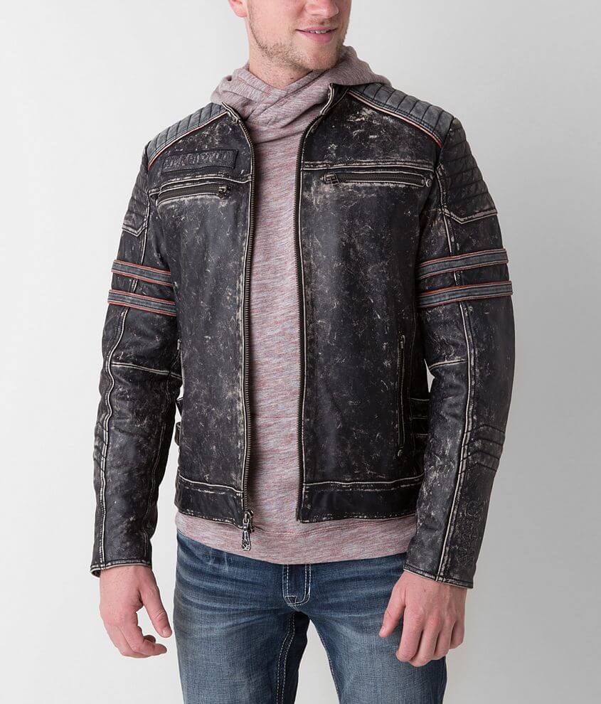 Affliction leather hotsell jacket buckle