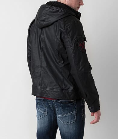 Affliction Black Premium Dark Battle Jacket BACK
