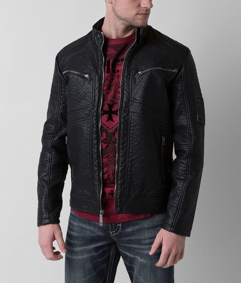 Affliction leather best sale jacket buckle