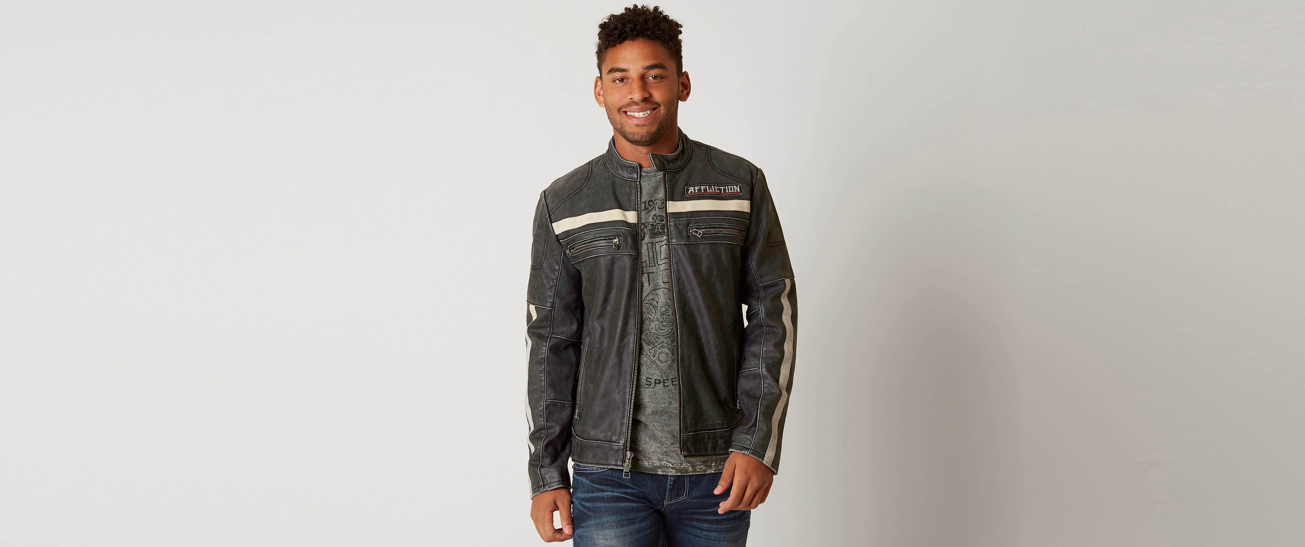 coach racer jacket dark saddle