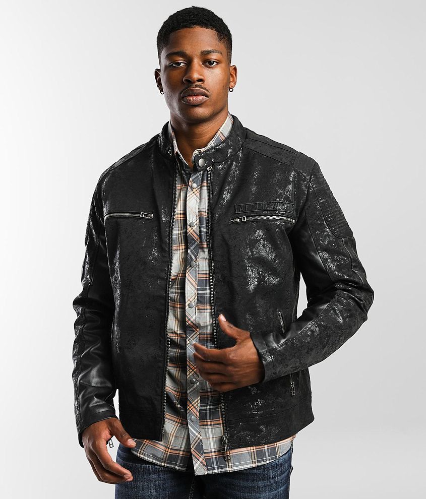 Affliction leather jacket outlet mens