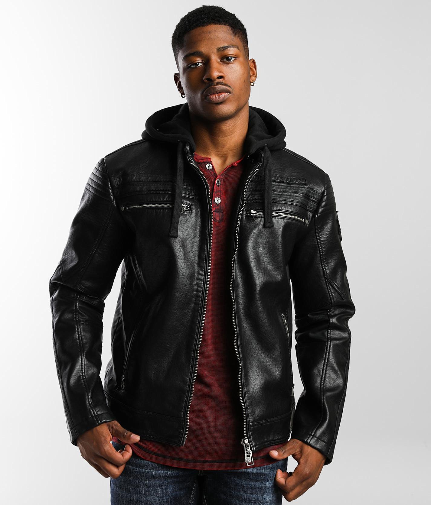 mens affliction leather jacket