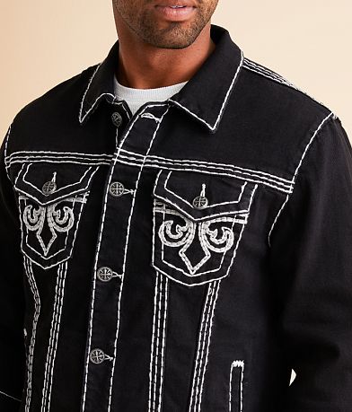 Affliction Denim Jacket misc detail 1 view