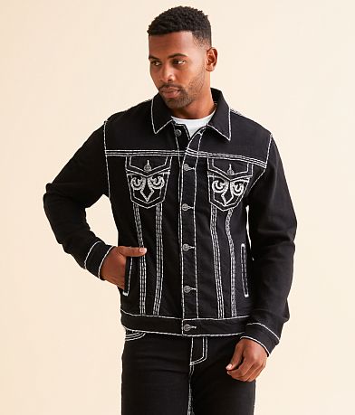 Affliction Denim Jacket full right side view