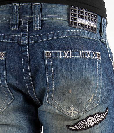 Affliction Blake Clash Jean back pocket view