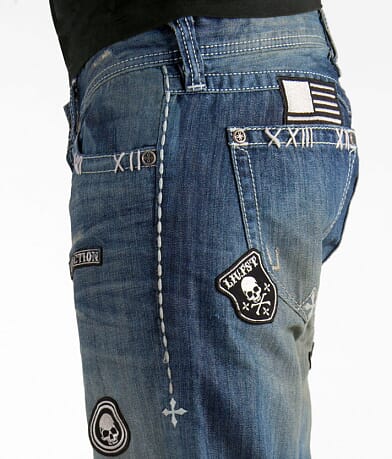 Affliction Blake Clash Jean left detail view