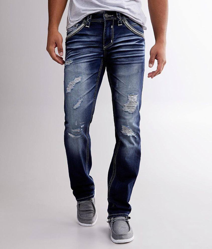 Affliction Gage Straight Stretch Jean front view