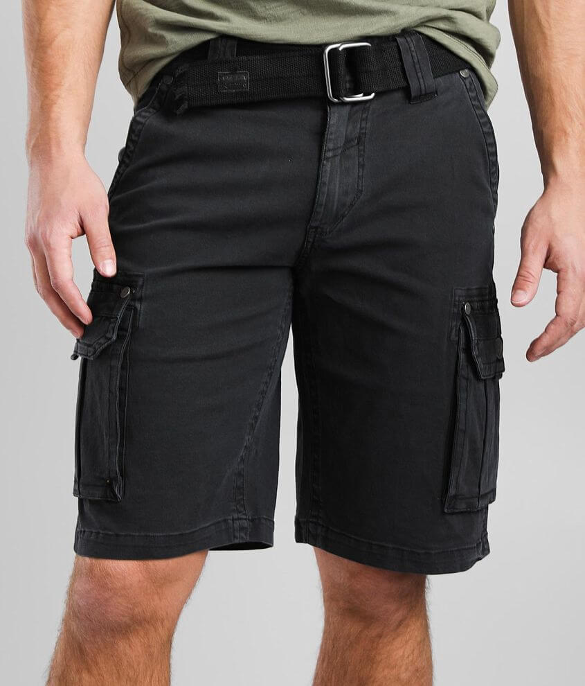 Affliction Systematic Cargo Stretch Short front view