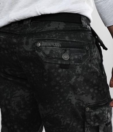 Affliction Deploy Cargo Stretch Short back pocket view