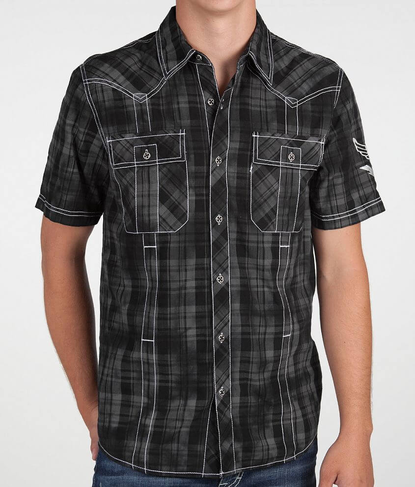 Affliction Black Premium Eclipse Shirt front view