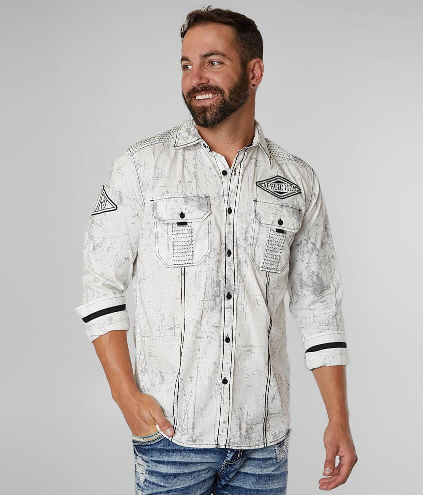 Image of Affliction Throttle Stretch Shirt