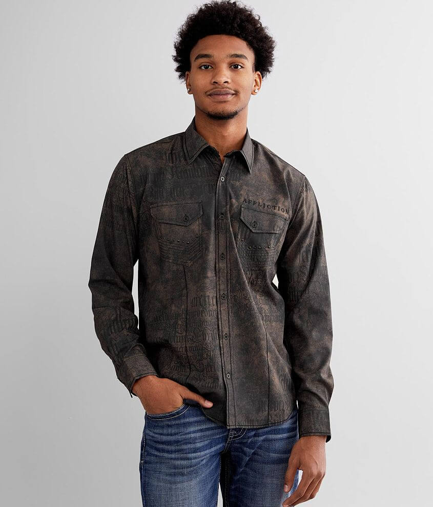 Image of Affliction Conjure Stretch Shirt