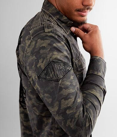 Affliction Torque Camo Stretch Shirt MISC_DETAIL_1