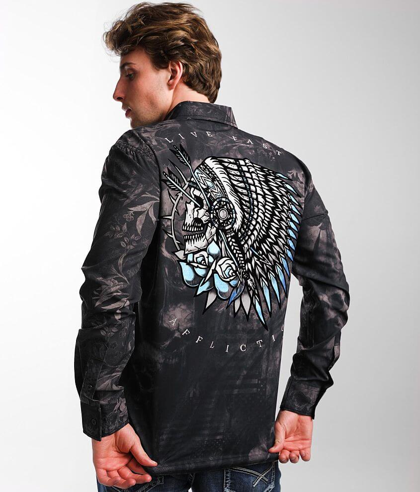 shirt billows in back