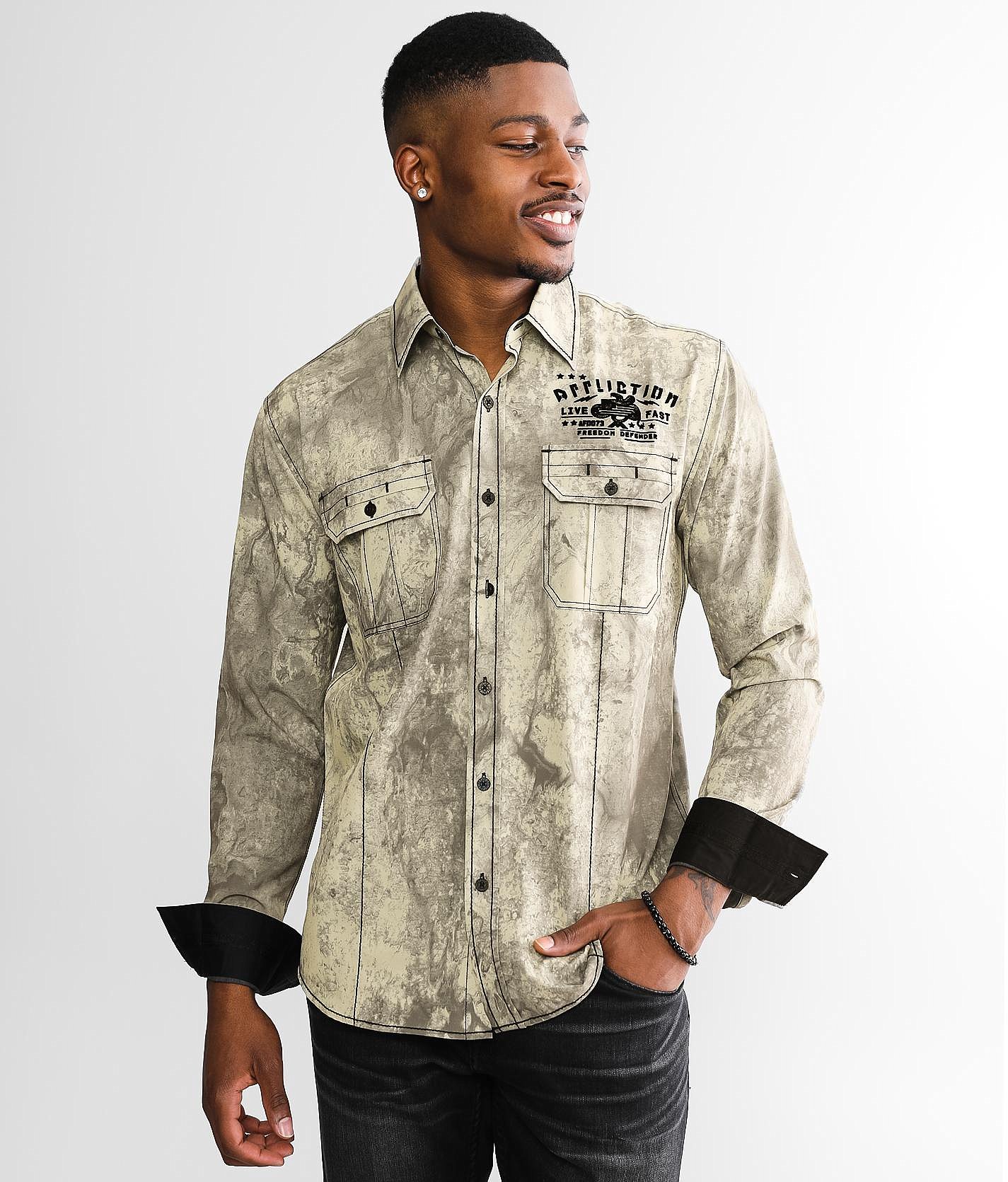 affliction dress shirts